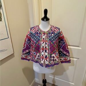 Christophe Sauvat Colorful Geometric Women's Jacket
